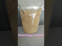 100 Mesh Organic Dry Ginger Powder Kemurnian Tinggi Dengan Max 8% Kelembaban
