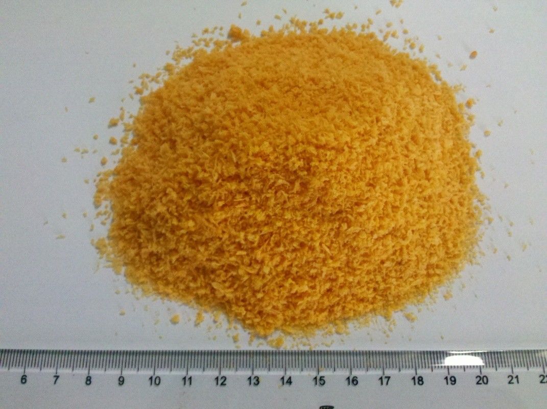 5mm Bentuk Jarum Kuning Panko Roti Rumput HACCP Bersertifikat untuk Panggang Udang atau Ayam