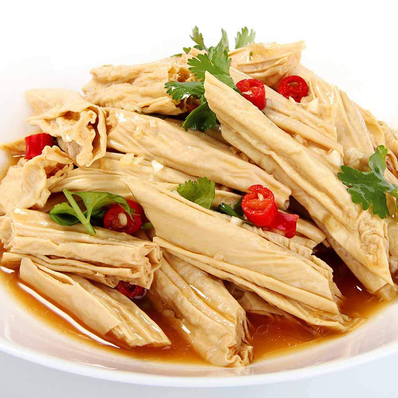 Buah Kacang Kuning Curd Atau Tongkat Tofu Rendam Sebelum Memasak Dibuat Dari Kedelai Sertifikasi ISO HACCP