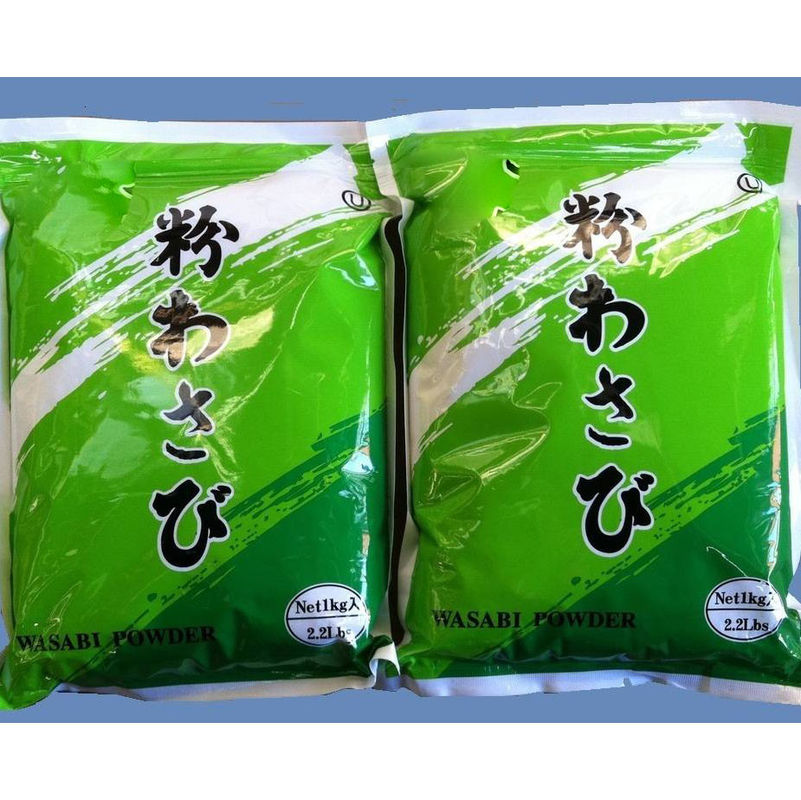 Bubuk Wasabi Bubuk Wasabi Bubuk Wasabi 1kg Bubuk Wasabi Bumbu Pedas 1KG Tas Hijau Bubuk Wasabi Murni Kelas ABC