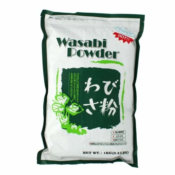 Premium 1kg Per Bag Bubuk Wasabi Kelas A Bubuk Wasabi Hijau Ringan Untuk Sushi