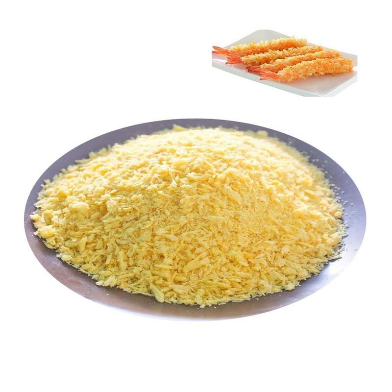 HACCP HALAL Bersertifikat Ukuran 2-12mm Panko Bread Crumbs dengan Max 10% Kelembaban untuk Makanan Goreng