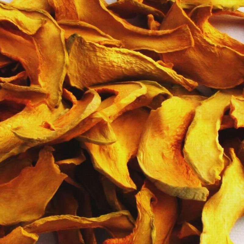 Sayuran dehidrasi Bulk Orange Red Pumpkin Flakes dengan maximum 8% kelembaban dan tidak ada bau atau rasa asing untuk ekspor