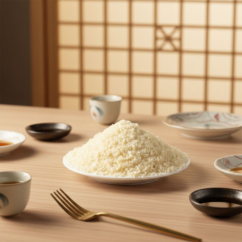 Bahan gandum industri Panko Roti remah dengan ukuran 2-12mm dan Max 10% kelembaban untuk pengolahan makanan