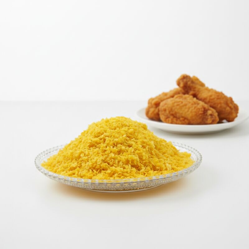 Golden Crispy Japanese Panko Bread Crumbs dengan ukuran butiran 2-12mm dan umur simpan 24 bulan