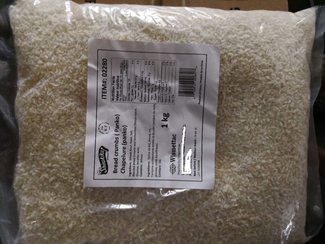 Tepung Roti Panko Jepang Bersertifikat HACCP dengan Kelembaban Maksimal 10% dan Ukuran 2-12mm untuk Makanan Goreng Renyah