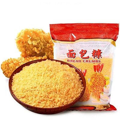 Tepung Roti Panko Kuning Bentuk Jarum 4-5mm Bersertifikat HACCP untuk Makanan Goreng