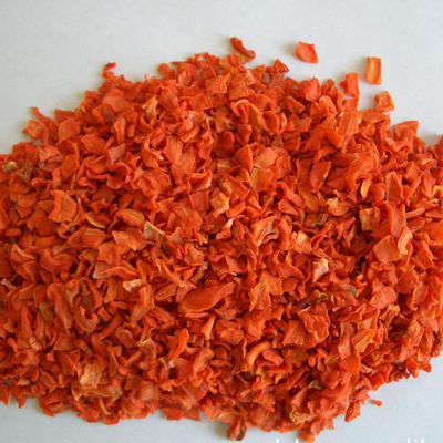 25kg/kantong Air Dried Carrot Chips Dehydrated Carrot Flakes Bergizi Lezat dan Sehat