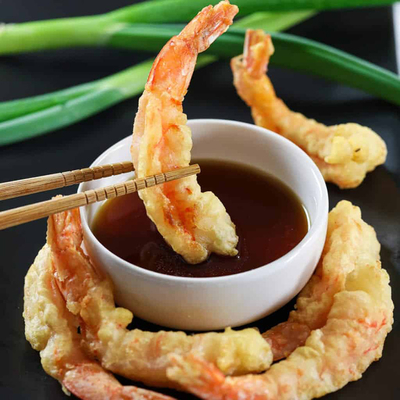 Tempura tepung harum Halal putih luar sempurna untuk kreasi yang lezat
