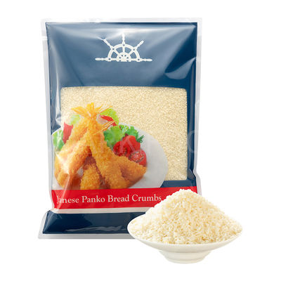 Rumput roti Panko Jepang dengan ukuran butiran 2-12mm, umur simpan 24 bulan, dan tekstur renyah untuk makanan goreng yang sempurna