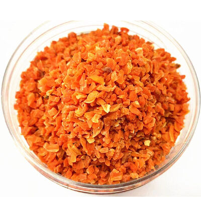 Pure Dried Carrot Chips with 200% Vitamin A, No Preservatives, and Bright Orange Color - Dehydrated Carrot Flakes