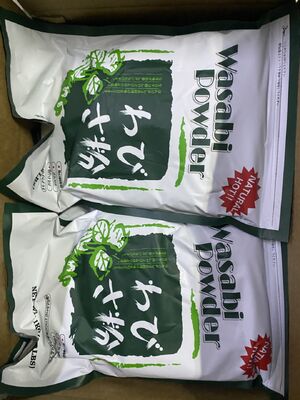 1kg10bags/CTN Pengemasan Bubuk Wasabi Bersertifikat Halal untuk Pengiriman Laut